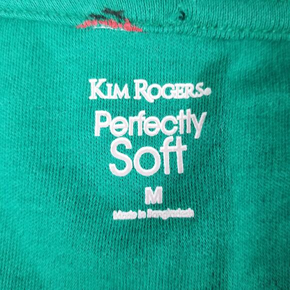 Kim Rogers Green Red Cardinals Long Sleeve Soft Top Size Medium - Picture 3 of 4